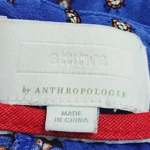 ettitwa by anthropologie Paisley Wide Leg Women's Pants Size 4 - Picture 7 of 9